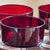 Vintage French Luminarc Ruby Red Coupe Glasses — Set of 6 For Sale - Image 9 of 11