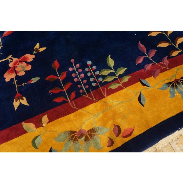 1920s Chinese Art Deco Carpet by Nichols Workshop ( 8'10" x 11'4" - 270 x 345 ) For Sale - Image 10 of 11