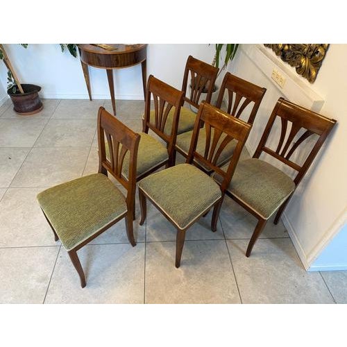 Biedermeier Style Chairs, 1950s, Set of 6 For Sale - Image 10 of 13