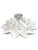 Currey & Co Hadley White Gesso Floral Semi Flush Mount Ceiling Light (Pre-Owned) For Sale - Image 12 of 14