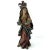 French Painted Wood, Silver and Sapphire Crowned Madonna Figure For Sale - Image 11 of 12