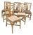 Vintage Boho Chic Rattan Dining Chairs - Set of 6 For Sale