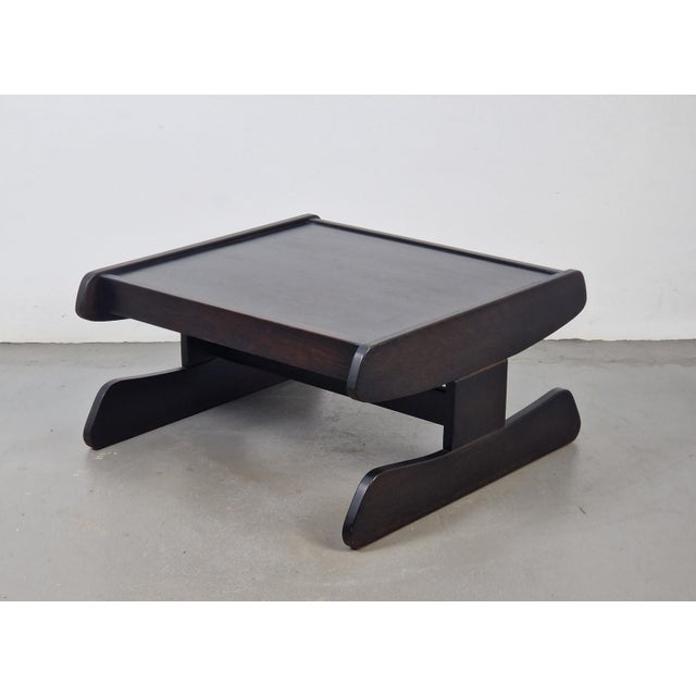 Wood Postmodern Architectural Wooden Coffee Table, Germany, 1970s For Sale - Image 7 of 15