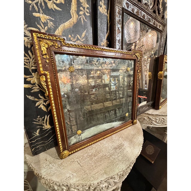 19th C. French Walnut and Gilt Mirrors For Sale - Image 10 of 10