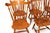 1970s Ethan Allen American Traditional Nutmeg Windsor Back Chairs- Set of 6 For Sale - Image 9 of 10