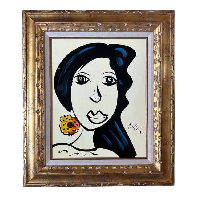 1972 Original Peter Keil Painting Framed For Sale