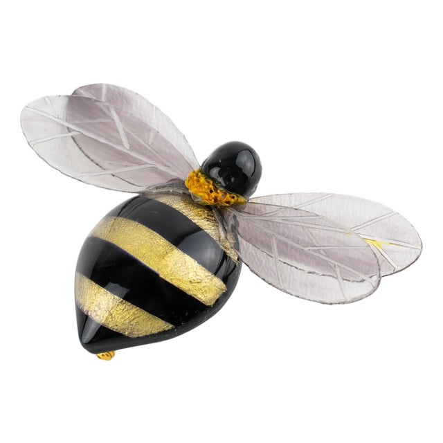 Cilea Paris Black and Gold Resin Carved Brooch Giant Honey Bee For Sale