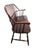 Nichols & Stone Vintage American Continuous Bow Poplar Windsor Settee Bench For Sale - Image 4 of 7