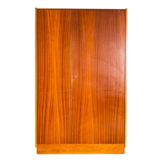 Large Clean Sapele Wardrobe from Up Zavody, 1950s For Sale