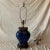 Early 19th Century Chinese Oval Blue Porcelain Vase Lamp For Sale - Image 10 of 10
