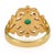 Metal 14k Yellow Gold and Emerald Ring For Sale - Image 7 of 9