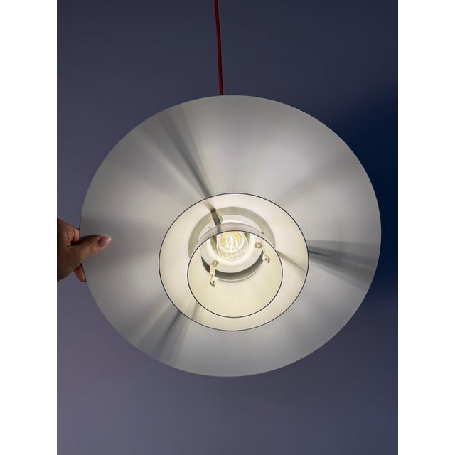 Metal Silver Brushed PH4/3 Louvered Lamp by Poul Henningsen for Louis Poulsen For Sale - Image 7 of 11