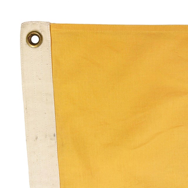 This vintage Colombian flag is fully sewn from a cotton cloth. Please note minor staining and other light wear from age....