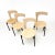 Wood Vintage Hockey Stick Compact Dining Set by Kerstin Bartlmaefor for Casala, 1990s, Set of 5 For Sale - Image 7 of 13