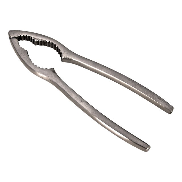 Vintage Matte Inox Stainless Steel Nutcracker, 1960s For Sale