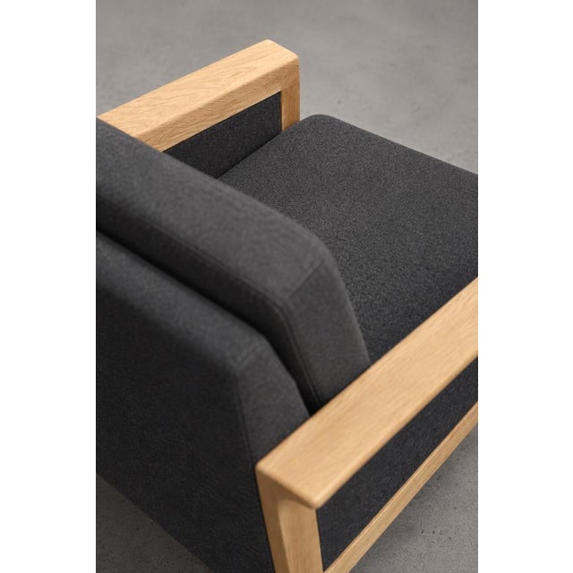 Mid-Century Danish Modern Oak and Felt Lounge Chairs, 1960s, Set of 2 For Sale - Image 18 of 18