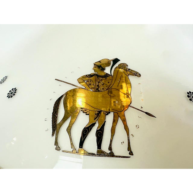 Vintage Greek Table Lamp with Antique Scenes, 1960s For Sale - Image 12 of 14