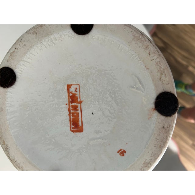 Chinoiserie Mid Century Chinese Famille Rose Floor Vase For Sale - Image 3 of 7