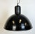 Black Industrial Black Enamel Factory Pendant Lamp, 1950s For Sale - Image 8 of 14