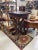 1970s Vintage Victorian Style Accent Table With Carved Wood Legs For Sale - Image 9 of 9