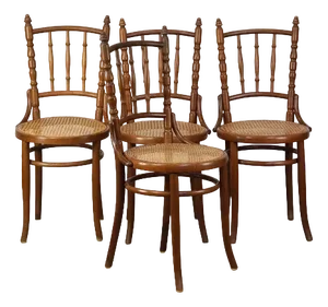 Vintage Bistro Chairs from Thonet, Set of 4