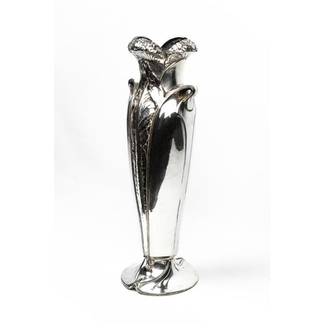Art Nouveau Gallia Umbella Vase in Silver-Plated Metal from Christofle, 1904 For Sale - Image 3 of 15