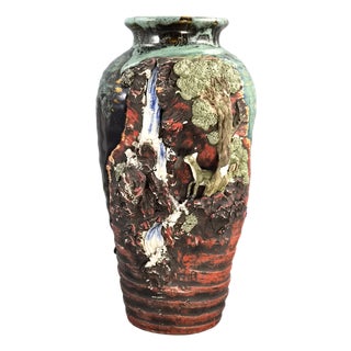 Japanese Meiji-Taisho Sumida Gawa Vase by Hiroshi, 1890s For Sale