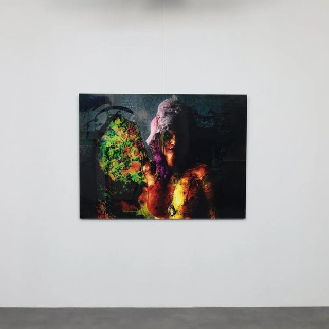 This captivating digital composition by Majeed Saeeyan fuses photography, abstraction and layered color into a vivid,...