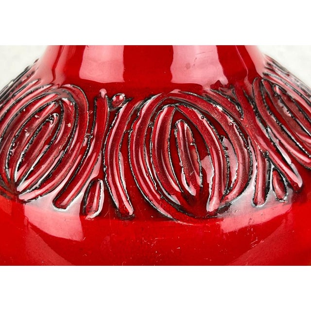 Mid-Century Italian Ceramic Carafe Vase, 1960s For Sale - Image 12 of 18