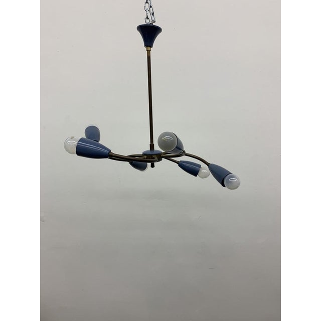 Mid-Century Modern Spider Ceiling Lamp, 1950s For Sale - Image 17 of 18