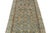 1910s Antique Oriental Runner - Hand-Knotted Wool Muted Blue & Rust Oushak Style 3x13 For Sale - Image 5 of 9
