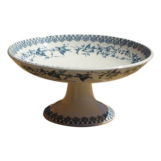 Small Terre De Fer Compote Dish from HB & Cie, 1890s For Sale