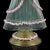 Murano Victorian Dress Woman Pink Blue White Gold Flecks Vintage Italian Art Glass Figure Sculpture For Sale - Image 11 of 13