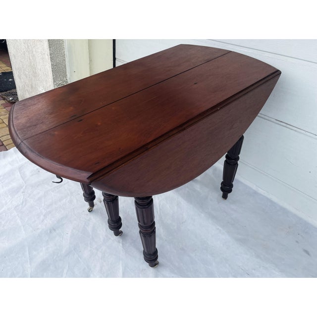 Antique Victorian English Dining Table with Extendable Base from Befos, 1890s For Sale - Image 6 of 18
