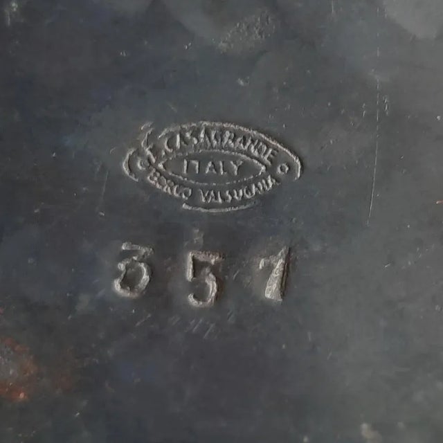 Large Brass Boot Cane Holder by Egidio Casagrande, Borgo Valsugana, Italy, 1950s For Sale - Image 10 of 11