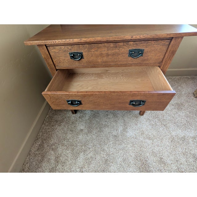 Harvey Ellis Bachelor Chest From the Stickley Mission Bedroom Collection For Sale In Phoenix - Image 6 of 13