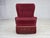 1960s Danish Armchair in Striped Red Furniture Velour, 1960s For Sale - Image 5 of 17