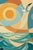 Not Yet Made - Made To Order Abstract Coastal Sunrise Painting, Geometric Ocean Art Print, 36″ × 24″ For Sale - Image 5 of 7
