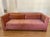 Hollywood Regency 90" Designer Velvet Sofa with Ottoman Sophisticated 90" Sofa with matching Ottoman and two cushions...