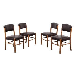 Mid-Century Modern Italian Chairs, 1960s, Set of 4 For Sale