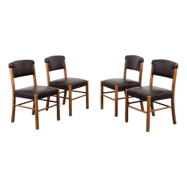 Mid-Century Modern Italian Chairs, 1960s, Set of 4 For Sale