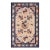 1890s Beige Foo Dog Classic Antique Chinese Ningxia Rug 5'0" X 7'9 Knotted Wool Carpet For Sale