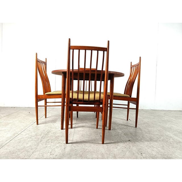 Mid-Century Dining Set by Arne Vodder, Denmark, 1960s, Set of 5 For Sale - Image 12 of 13