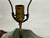 Burnt Umber Midsentury Seramic Lamp With Original Parchment Shade For Sale - Image 8 of 12