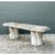 French Country Vintage Faux Bois Concrete Garden Bench For Sale - Image 3 of 12