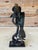 Large Sculptural Tropical Parrot Figure | Patinated Bronze-Tone Bird Sculpture For Sale - Image 11 of 12
