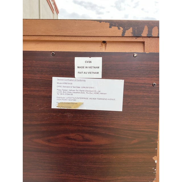 Traditional Louis Philippe Style 6-Drawer Tall Chest by Lifestyle Enterprise For Sale - Image 13 of 14