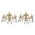 Crystal Maria Teresa Wall Lights, 1950s, Set of 2 For Sale - Image 6 of 8