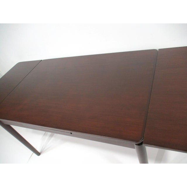 Mid Century Extendable Teak Dining Table by Ekstrom for Swedese Pastoe Sweden For Sale - Image 10 of 12