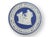 Elegant late nineteenth century Wedgwood Jasperware rouge pot in the iconic cobalt blue and white colorway. Decorated with...